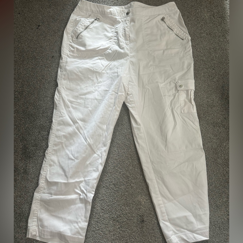 Chico's White Cargo Pants